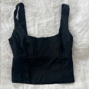 Aritzia Black Bustier Top